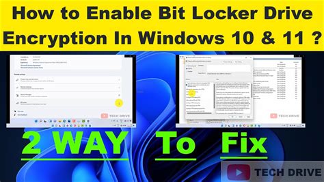 How To Enable Turn On Bit Locker Drive Encryption On Windows