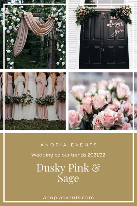 Dusky Pink And Safe Wedding 20212022 Wedding Colour Scheme Trends