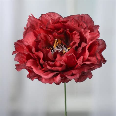 Burgundy Artificial Garden Rose Stem Picks Sprays Floral Supplies