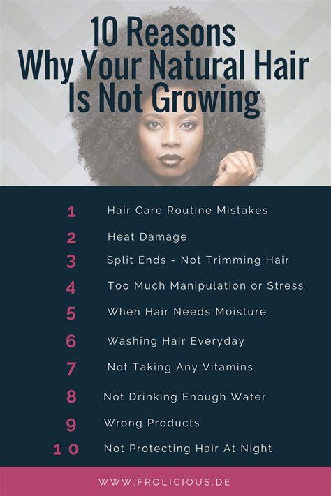 I reduced the amount i straighten my hair, and tried to let it dry naturally. 10 Reasons Why Your Natural Hair Is Not Growing