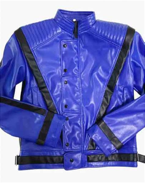 Michael Jackson Blue Jacket Thriller Leather Blue Jacket
