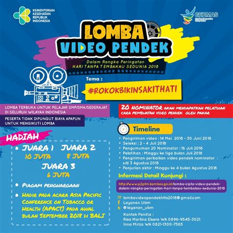 Peranan profesional kesihatan dan pertubuhan bukan kerajaan (ngo) dalam kawalan tembakau oleh ybhg prof. LOMBA CIPTA VIDEO PENDEK DALAM RANGKA PERINGATAN HARI ...