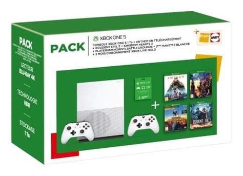 Fnac Pack Xbox One S 1 To 2e Manette Anthem Legion Of Dawn