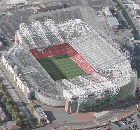 Birds Eye View Of Old Trafford Manchester By Lee Sumbland At