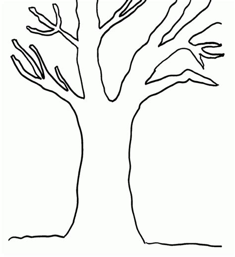 Tree Trunkcoloring Page Coloring Home