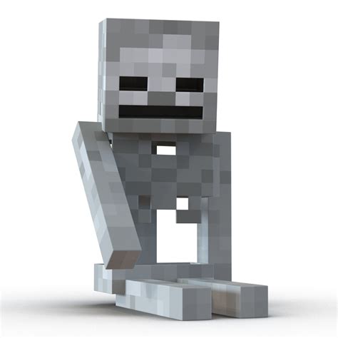3d Model Minecraft Skeleton Rigged Modo Turbosquid 1537617