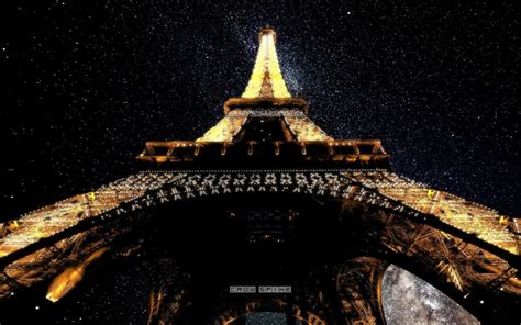 Eiffel Tower Paris Lights Tower Stars France Photo Manipulation Deep