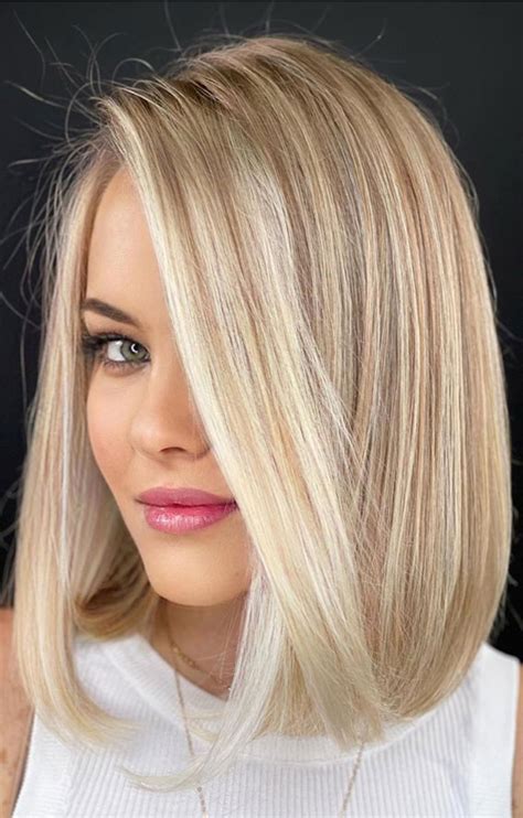 50 Long Bobs And Bob Haircuts To Shake Up Your Look Sleek Glam Blonde