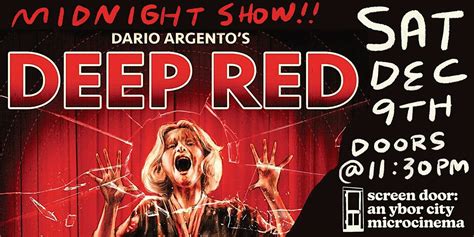 Midnight Movie Deep Red 1975 By Dario Argento Screen Door Cinema