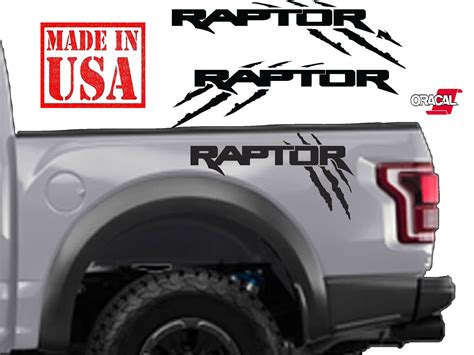 Ford F150 Raptor Svt Solid Bed Side Claw Scratch Graphics Decal Sticker