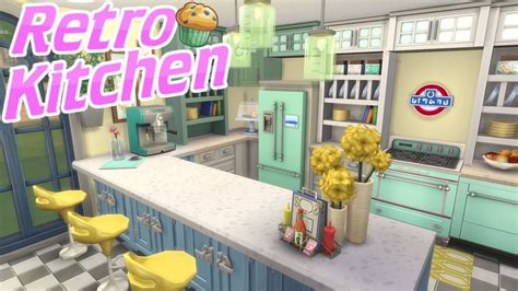 The Sims 4 Parenthood Retro Diner Kitchen Speed Build Room Build