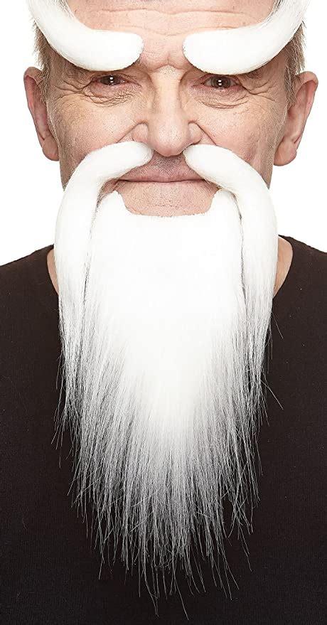 Mustaches Self Adhesive Shaolin Monk Fake Mustache Beard And Eyebrowns Novelty