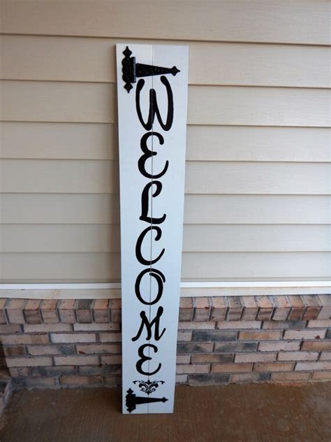 Welcome Front Porch Sign Reversible Welcome Sign Seasonal