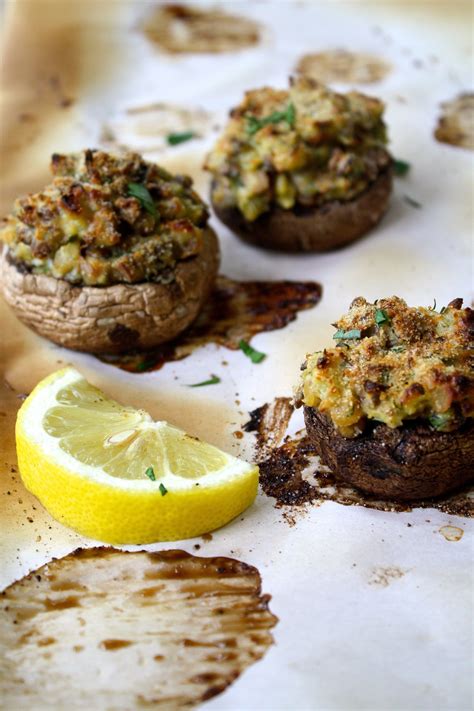 Lentil Stuffed Mushrooms Recipe With Images Appetizer Recipes