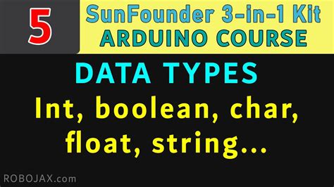Lesson 5 Introduction To Arduino Data Types Sunfounder Learning Kit