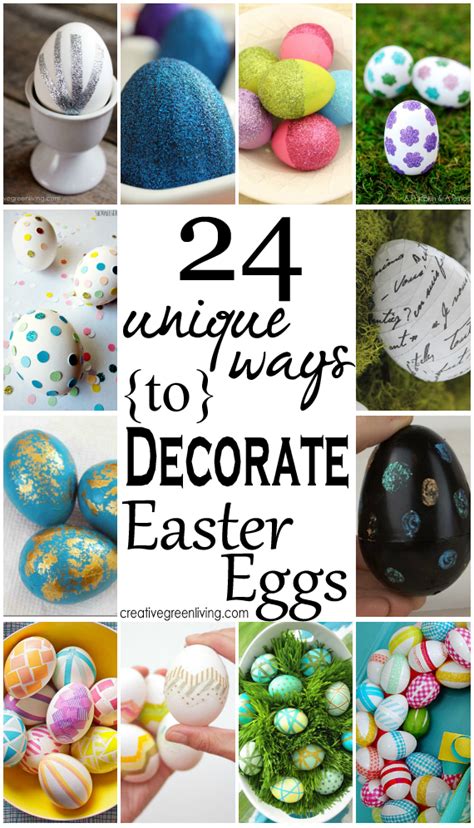 24 Unique Ways To Decorate Easter Eggs Creative Green Living