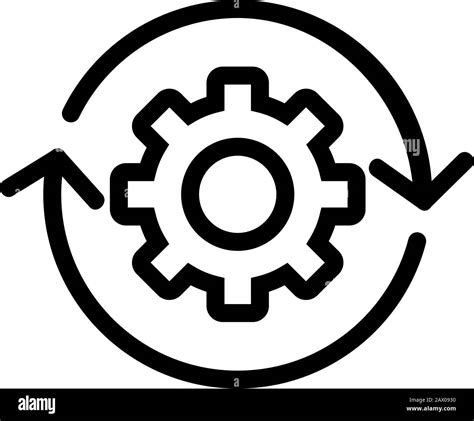 Automation Icon Vector Isolated Contour Symbol Illustration Stock