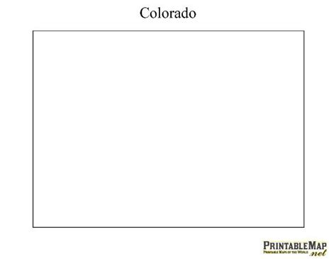 Printable Map Of Colorado State Map Of Colorado Colorado Map Map