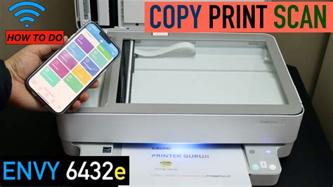 How To Scan Print Copy With Your Hp Envy 6432e Printer Youtube