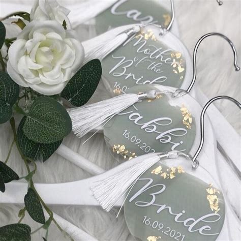 Personalised Wedding Hanger Tags Wedding Hangers Acrylic Etsy Uk