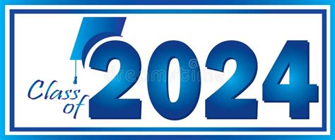 2024 Blue And Purple Number Graphic Stock Illustration Illustration