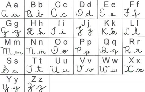 Alfabeto Pontilhado Letra Cursiva E Imprensa Mistura