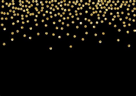 Gold Glitter Confetti Background Vector Premium Download