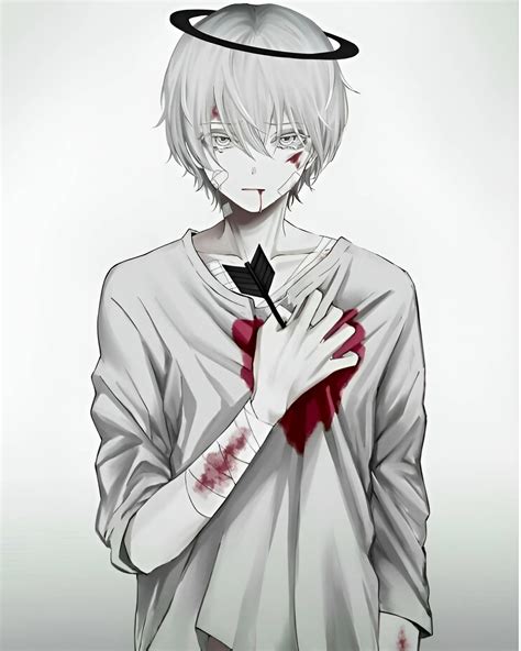 Broken Heart Sad Anime Boy Galaxy Background Wallpaper Download Mobcup