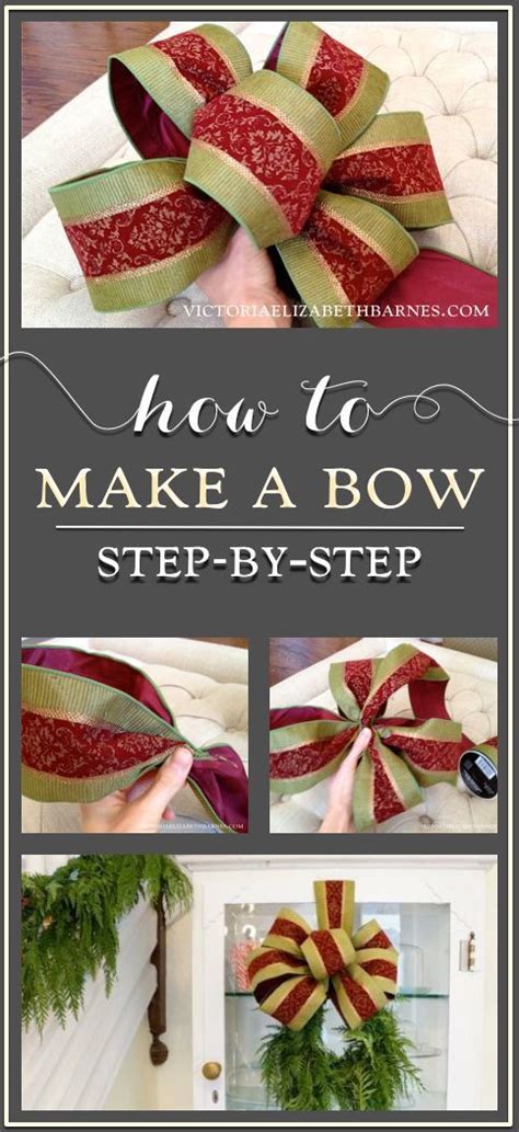 How To Make A Bow A Step By Step Tutorial Holiday Bows Diy Christmas Diy Christmas Bows
