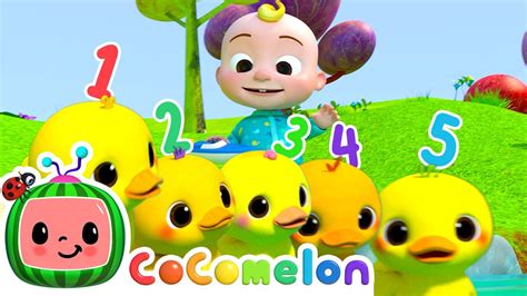 Five Little Ducks Cocomelon Animal Time Learning With Animals