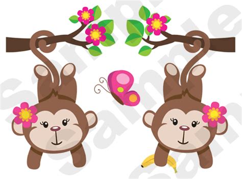 Baby Girl Monkey Clipart Clipart Suggest