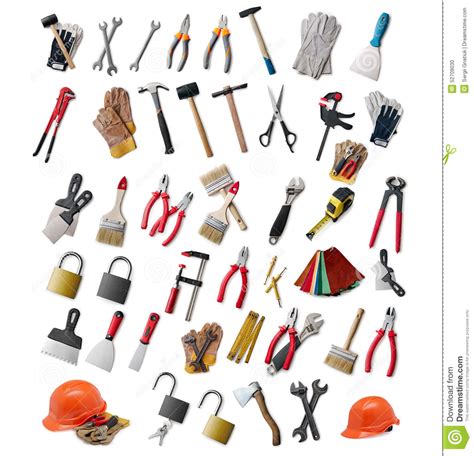 Large Selection Of Hand Tools Stock Photo Image Of Paintbrush