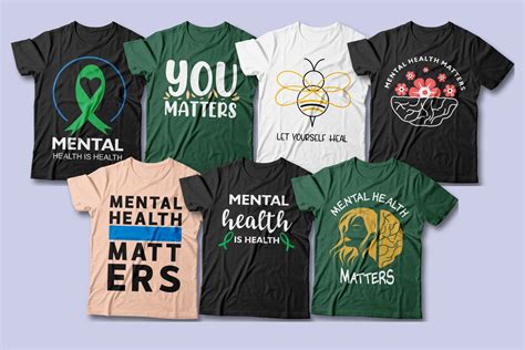 Mental Health Matters T Shirt Designs Bundle By Universtock Thehungryjpeg