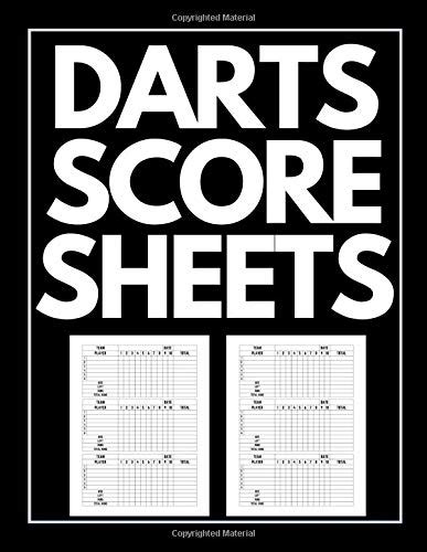 Buy Darts Score Sheets Book For Team Games Large Darts Game Record