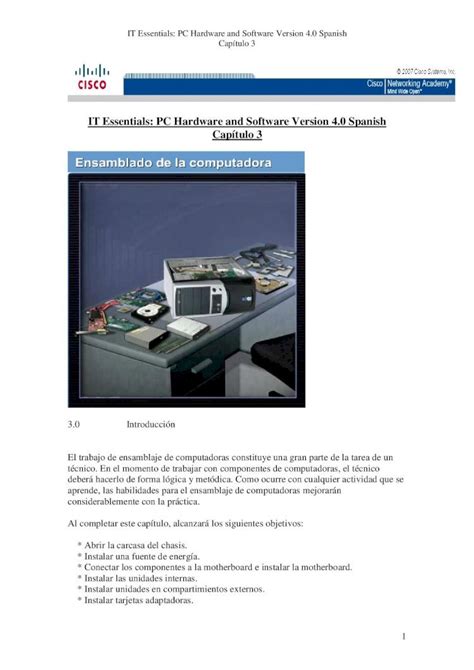PDF Capitulo IT Essentials PC Hardware And Software Version Spanish DOKUMEN TIPS