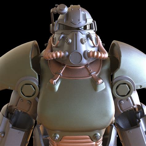 Fallout T 51b Wearable Power Armor 3d Stl And Papekura Model Etsy