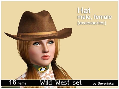 The Sims Resource Accesories Hat Wildwest
