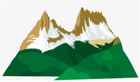 Green Mountains Clip Art Cartoon Mountain Range Png Free