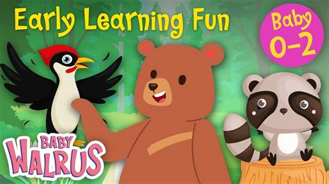 Early Learning Fun 14 Forest Animals And Their Sounds 🐻 Part 1 🦎 ️