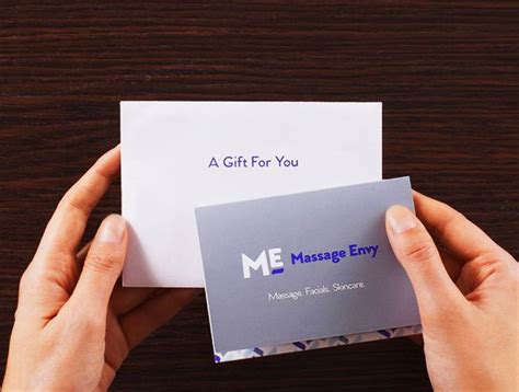 a massage envy t card says something more give them more ways to make the most of what they