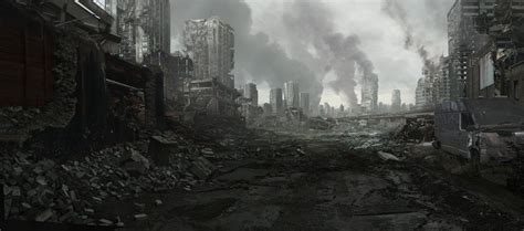 City Ruins 002 By Everlite Dystopian Art Fantasy Landscape Matte