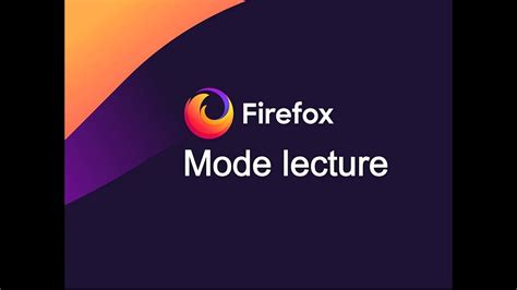 Mode Lecture Dans Firefox Avec NVDA YouTube