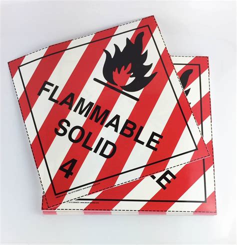 Class 4 1 Flammable Solid Placards Stock Xpress Com
