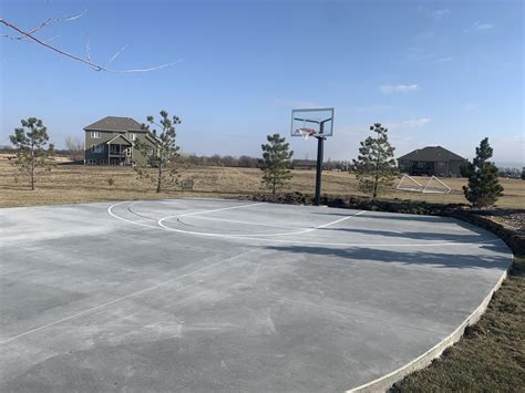 Basketball Courts E And J Concrete And Dirt Work