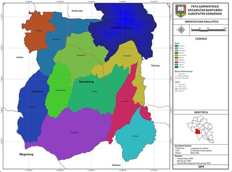 Peta Administrasi Kecamatan Banyubiru Kabupaten Semarang NeededThing