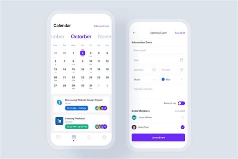 Event And Calendar Mobile App Ui Concept By Hoangpts On Envato Elements