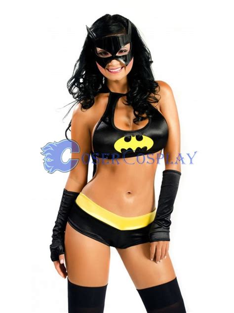 Batman Costume Sexy Batgirl With Cape Cosercosplay Com