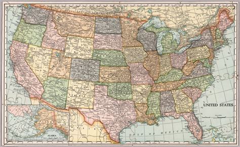 United States Map Die Cut On State Lines David Rumsey Historical
