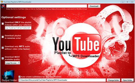 It is one of the best and most efficient video downloaders that allows you to choose the mp3 format as its default. YouTube Playlist to MP3 Downloader - standaloneinstaller.com