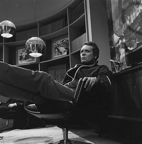 patrick mcgoohan taking a break during the filming of the prisoner episode the chimes of big